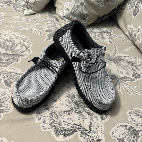 Hey Dude Black and Gray Slip-On Loafers - Picture 1 of 4